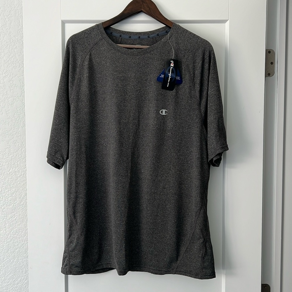 Men’s Champion Heather Grey Double Dry T Shirt